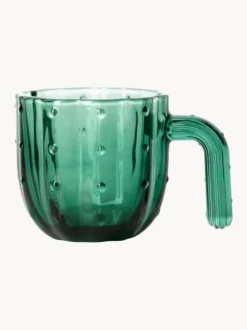 Set di 4 bicchieri in vetro soffiato Stack-a-Cactus