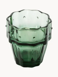 Set di 4 bicchieri in vetro soffiato Stack-a-Cactus