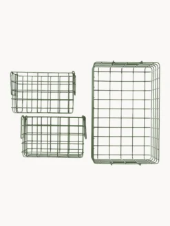 Set di 3 cestini in metallo The Baskets