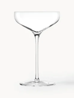 Set di 6 coppe champagne in cristallo Swing