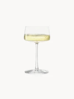 Set di 6 coppe da champagne in cristallo Power