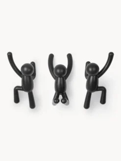 Set di 3 ganci appendiabiti di design Buddy