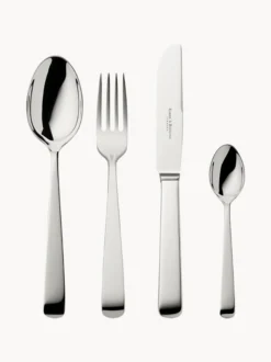 Set di 24 posate fatte a mano lucidate a specchio Alta in scatola, 6 persone