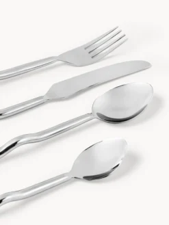 Set di 4 posate in acciaio inossidabile Juno, 1 persona