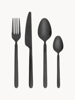 Set di 16 posate spazzolate opache Stella, 4 persone