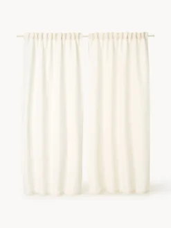Set di 2 tende opache a righe Panama, larg. 140 cm