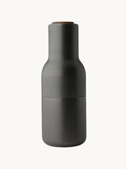 Set macina sale e pepe con coperchio in legno di noce Bottle Grinder 2 pz