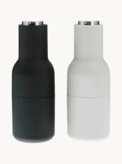 Set macina sale e pepe con coperchio in acciaio inossidabile Bottle Grinder 2 pz