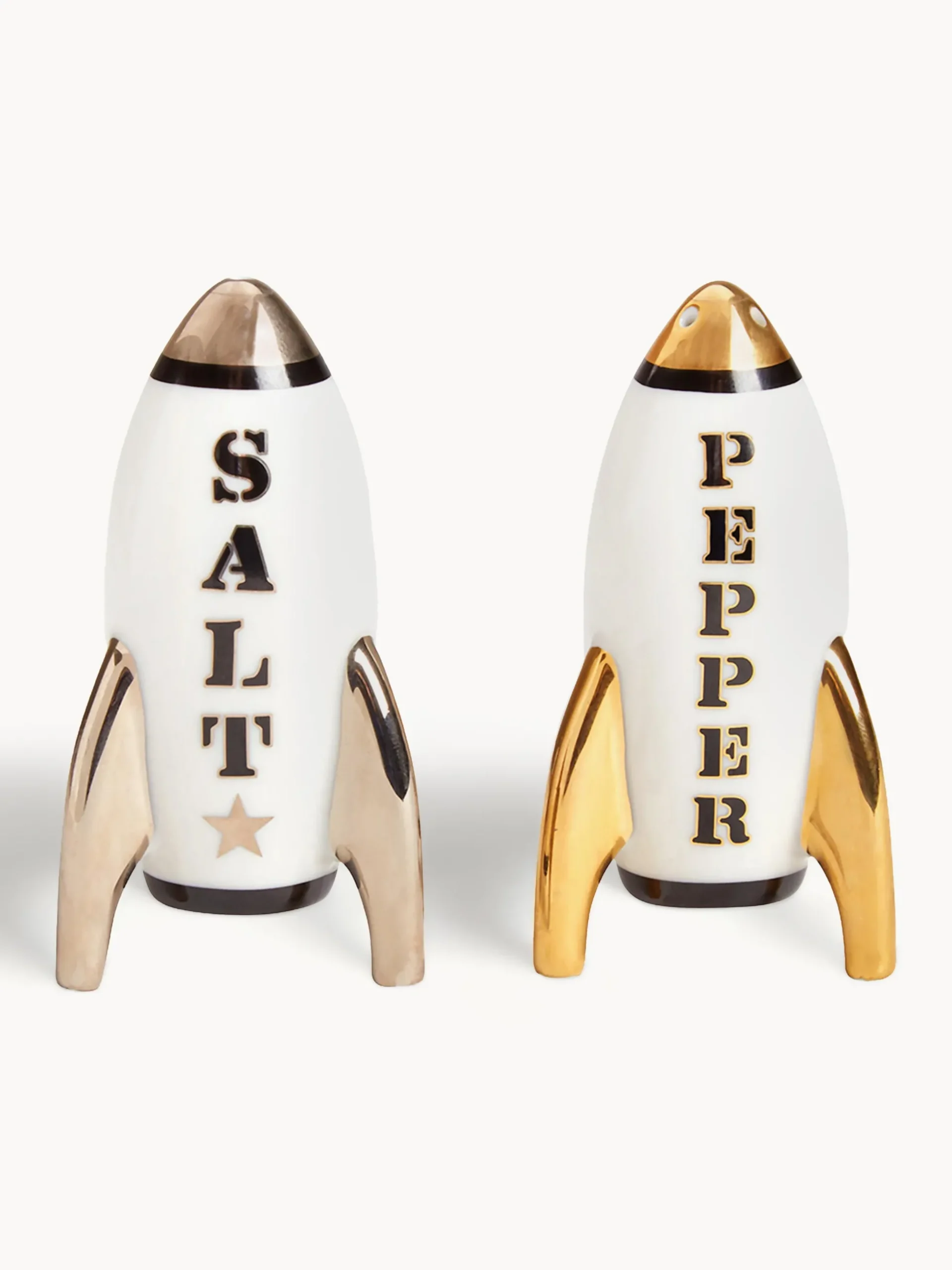 Set saliera e pepiera di design con oro Apollo 2 pz