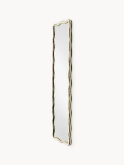 Specchio a figura intera con cornice ondulata in metallo Reggie