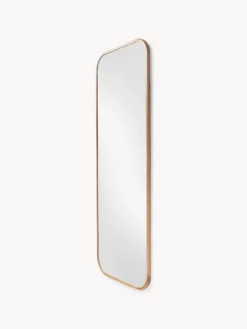 Specchio angolare da parete con cornice in legno di quercia Levan