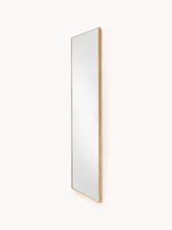 Specchio da parete con cornice in legno di quercia Avery