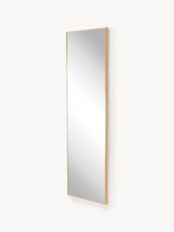 Specchio da parete con cornice in legno di quercia Avery
