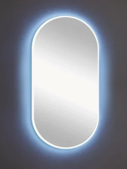 Specchio ovale da parete con illuminazione a LED Starlight