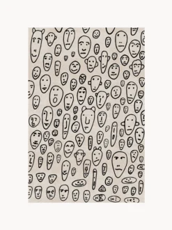 Tappeto a pelo corto Floating Faces