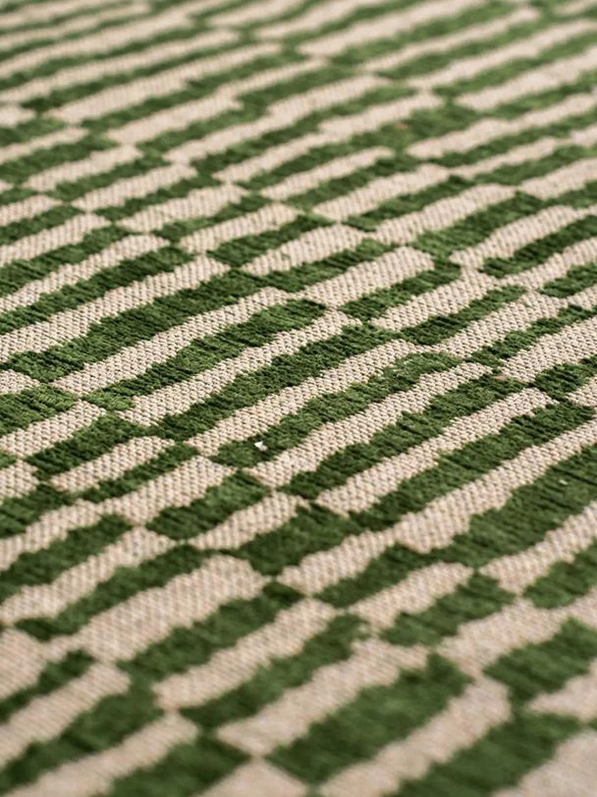 Tappeto jacquard lavabile da interno-esterno Berber
