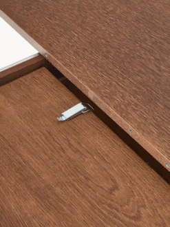 Tavolo allungabile con struttura millerighe Filo, 120 - 160 x 75 cm