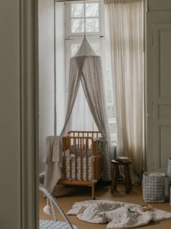 Tenda da letto in cotone Viola