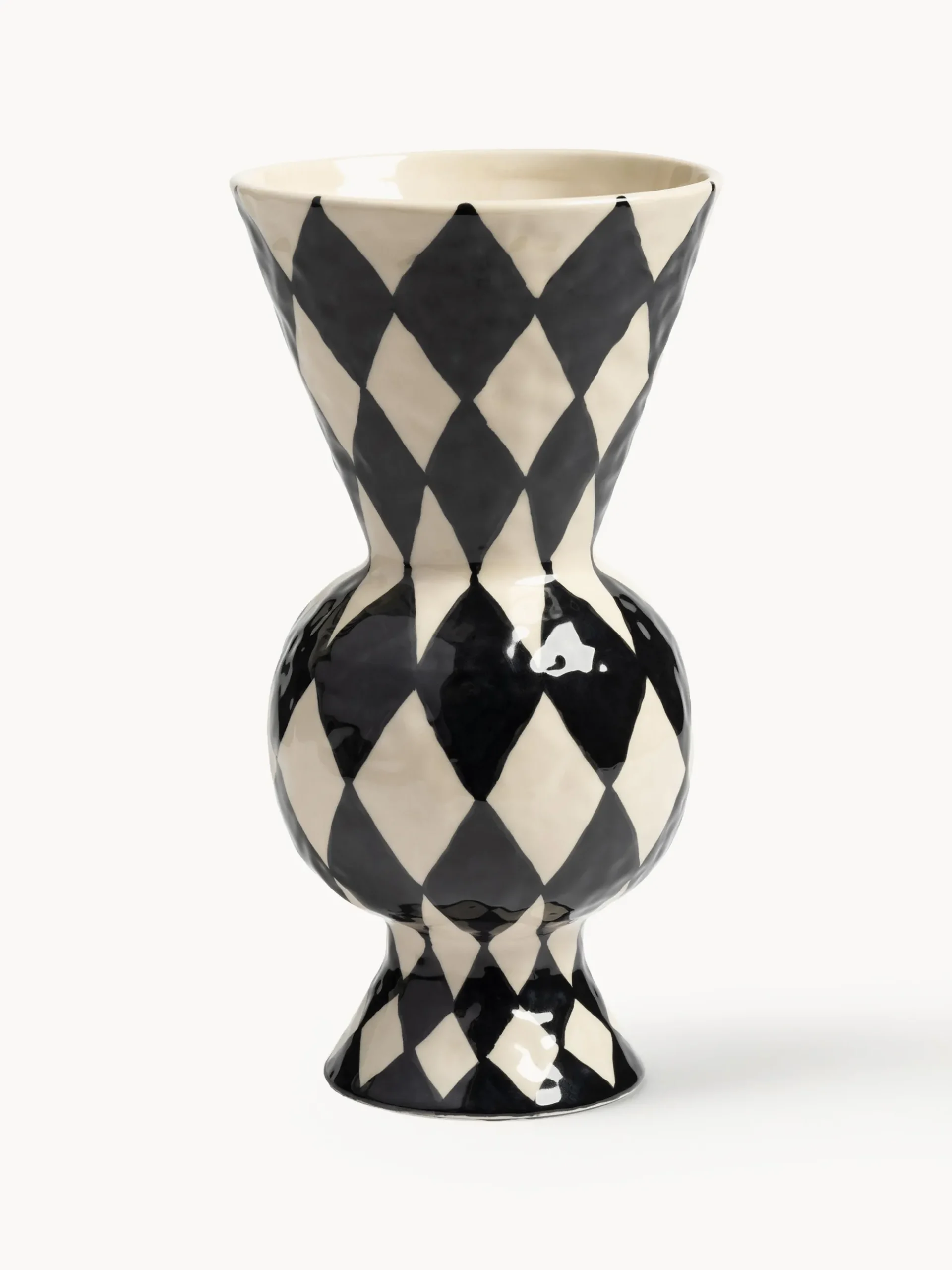 Vaso dipinto a mano Rhombic, alt. 30 cm