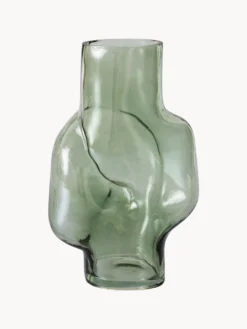 Vaso in vetro fatto a mano Gleam, Alt. 32 cm