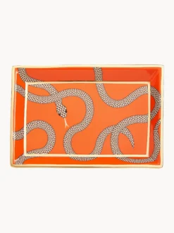 Vassoio decorativo con accenti dorati Eden